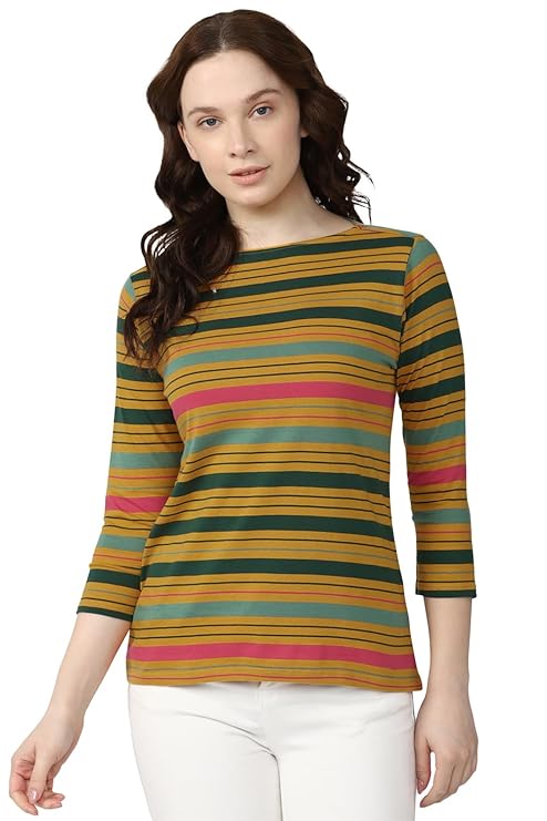 Van Heusen Women's Cotton Regular Fit T-Shirt