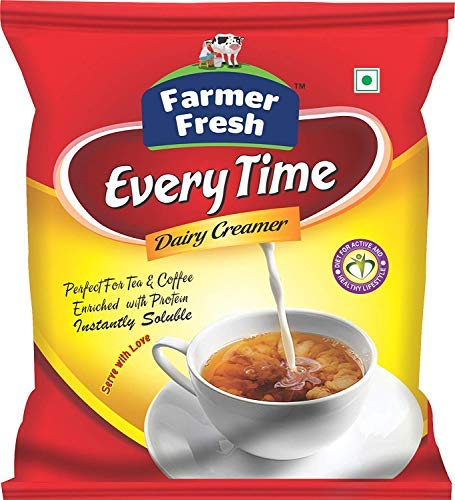 Farmer Fresh Dairy Creamer – 100% Pure Milk Powder for Tea & Coffee – 500 g Pack – Low-Fat, Creamy & Delicious Beverage Whitener