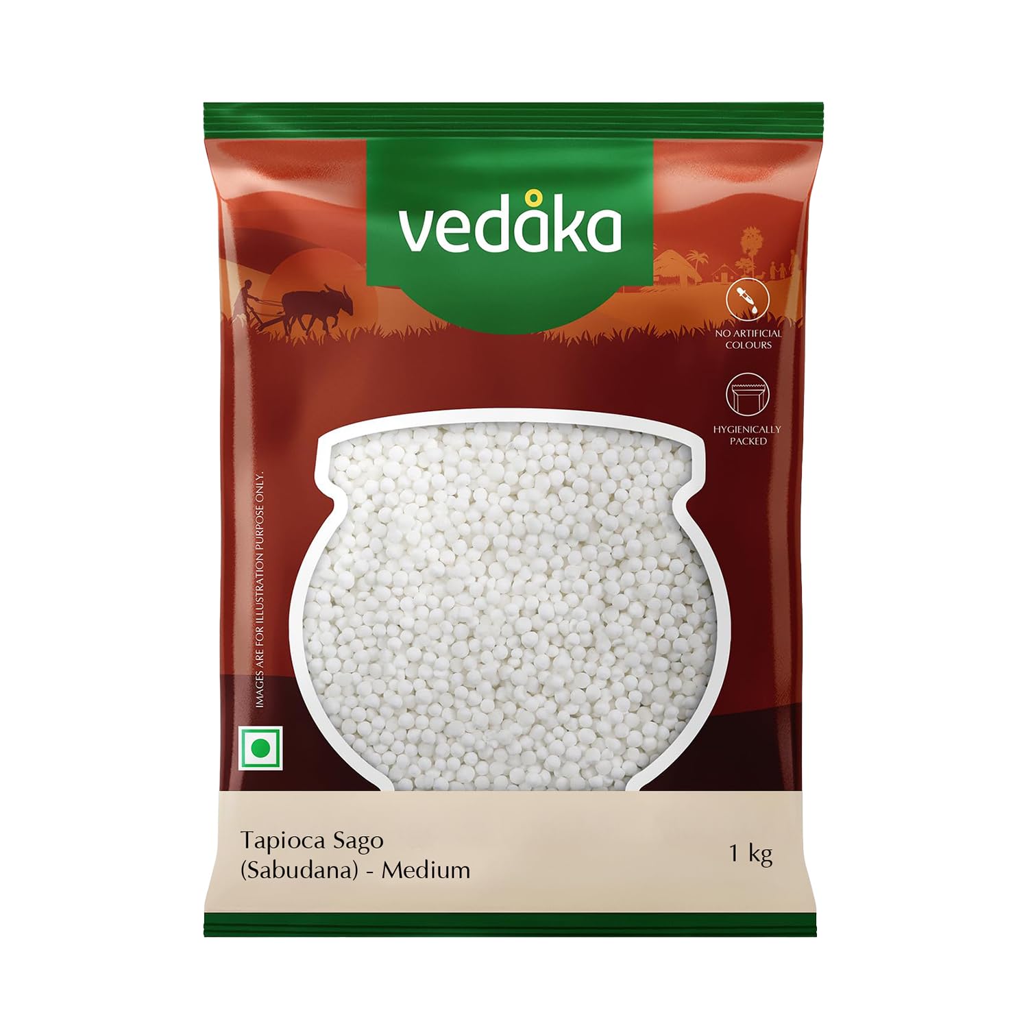 Vedaka Sabudana (Sago) - Medium, 1Kg
